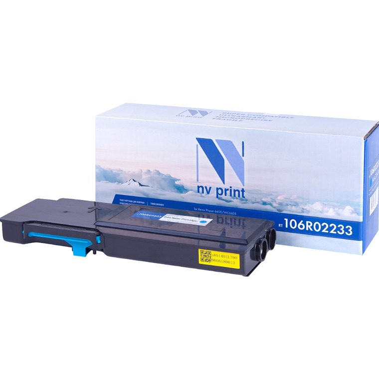 

Картридж лазерный NV Print NV-106R02233C (106R02233), голубой, 6000 страниц, совместимый для Xerox Phaser 6600/WC6605