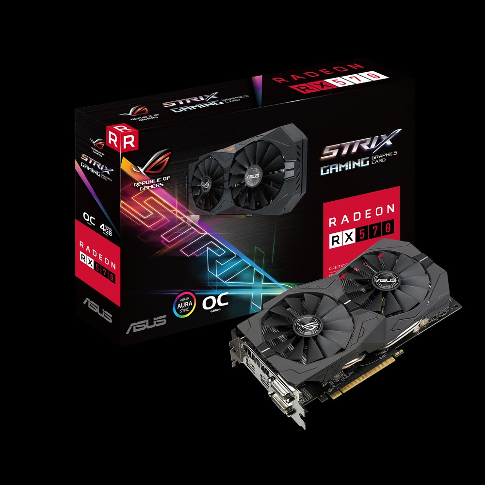 ASUS AMD Radeon RX 570 4Gb DDR5 ROG STRIX RX570 O4G GAMING 563505 e2e4