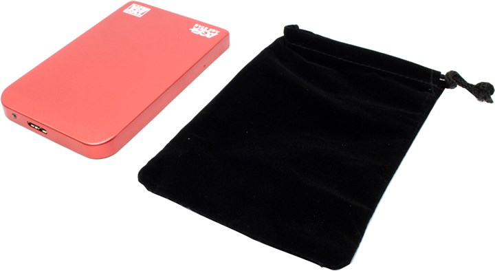 Внешний бокс AgeStar 3UB2O1, 1x2.5", красный