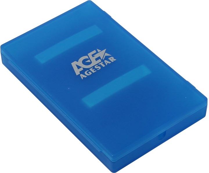 

Внешний бокс AgeStar 1x 2.5" USB 2.0, синий (SUBCP1), SUBCP1