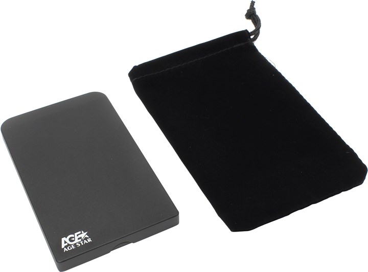 Внешний бокс AgeStar 3UB2O1, 1x2.5", черный