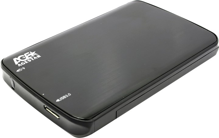 Внешний бокс AgeStar 3UB2A12, 1x2.5", черный