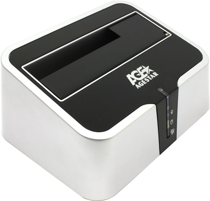 

Док-станция AgeStar 1x 2.5"/3.5" USB 3.0, черный/серебристый (3UBT2), 3UBT2