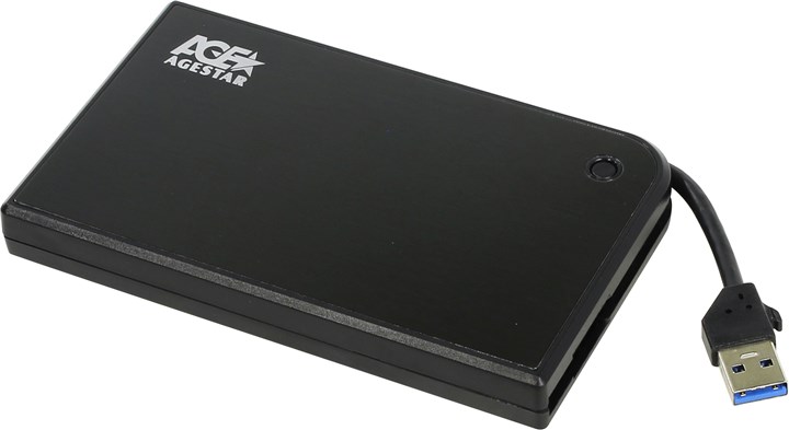 Внешний бокс AgeStar 3UB2A14, 1x2.5", черный