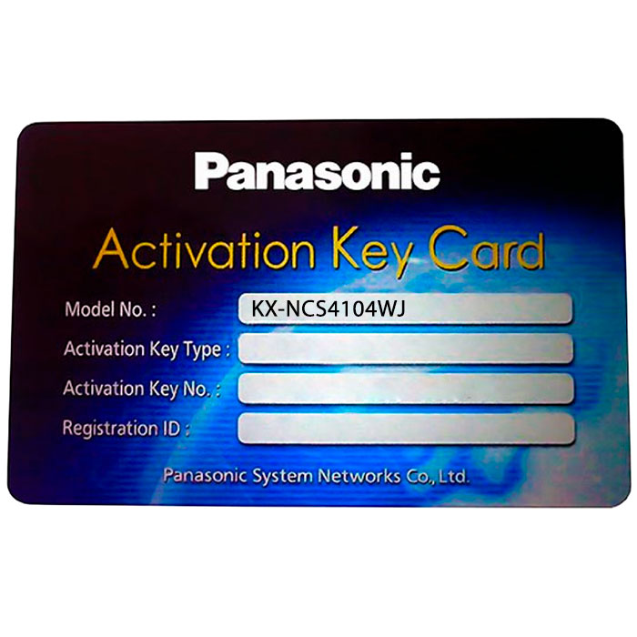 

Ключ активации Panasonic KX-NCS4104WJ, Синий, KX-NCS4104WJ
