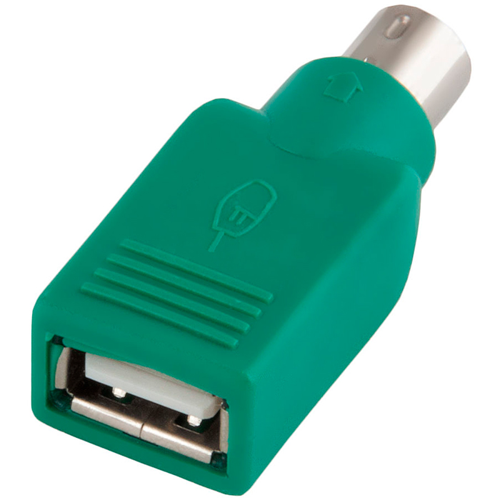 

Переходник (адаптер) PS/2(m)-USB 2.0(Af), зеленый, Behpex (525913)