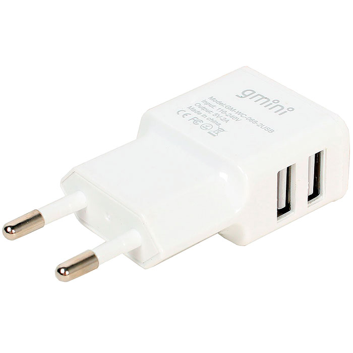 Usb gm. Сетевая зарядка Gmini GM-WC-005qc. Gmini зарядка. Зарядный комплект Gmini GM-MC-001-2usb. Зарядное устройство USB от сети питания 220в GM-WC-197-2usb с 2 USB портами белый