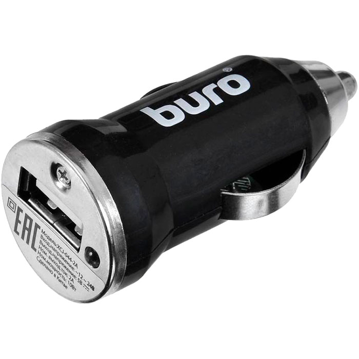 

Автомобильное зарядное устройство Buro XCJ-044-2A, USB, 2А, черный (373516), XCJ-044-2A