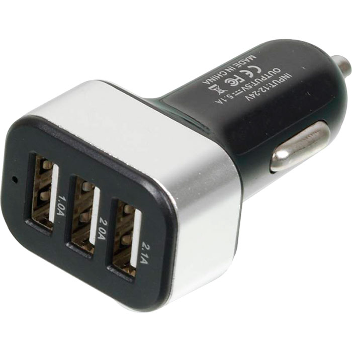 

Автомобильное зарядное устройство WIIIX UCC-3-2, 3USB, 3.5A, черный, UCC-3-2