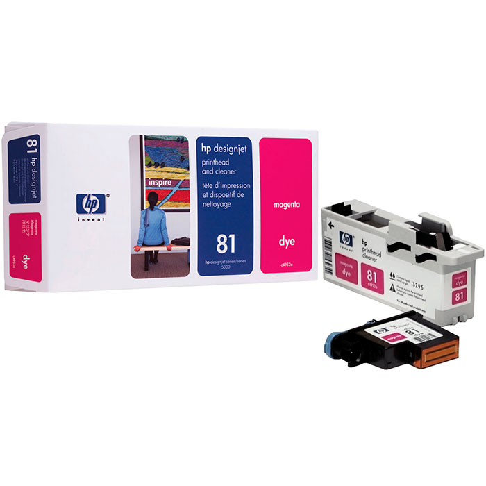 

Печатающая головка HP No.81 для DesignJet 5000/5500, Magenta (C4952A), No. 81