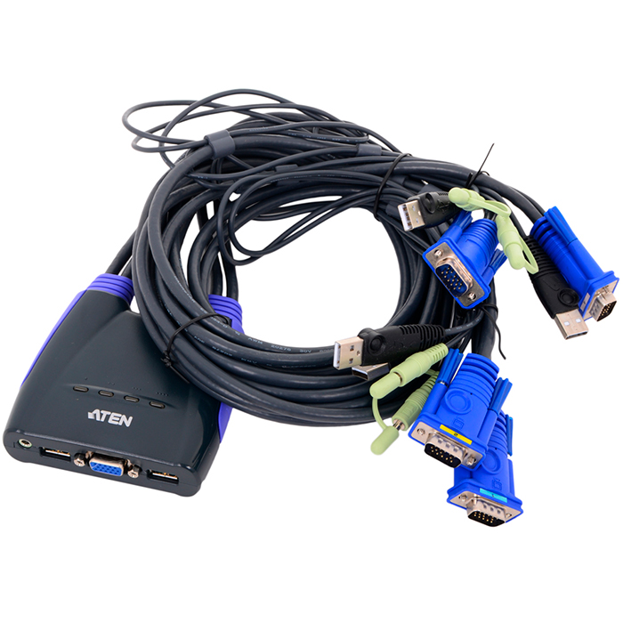 

KVM-переключатель ATEN USB 4PORT W/CAB (CS64UZ-AT), CS64UZ-AT