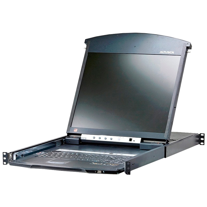 

Переключатель KVM ATEN KL1516AIM-AXA-RG, IP KVM switch, 16-портовый Dual Rail ЖК IP с подключением по кабелю Cat5, KL1516AIM-AXA-RG