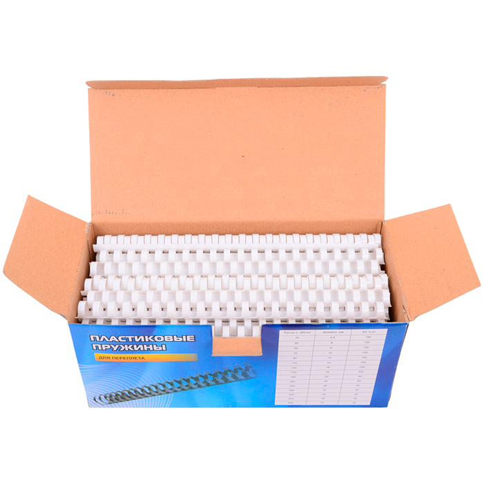Пружины для переплета 1.6 см, 111-130 листов, Office Kit