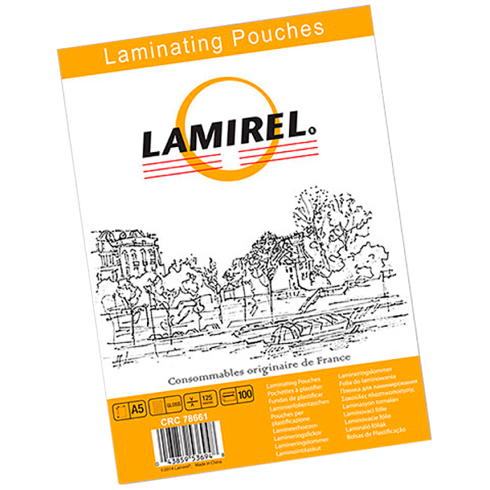 

Пленка для ламинирования Lamirel 125мкм, A5, 100 шт., глянцевая (LA-78661/CRC-78661)