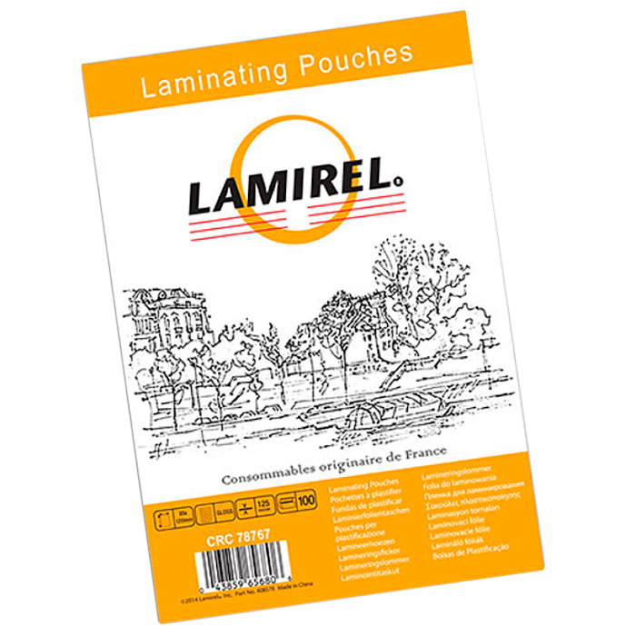 Пленка для ламинирования Lamirel 125мкм, 85x120, 100 шт., глянцевая (LA-78767)