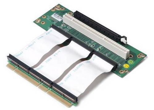 Адаптер райзер (RiserCard) Chenbro, 2-slot, PCI-Ex16 1-slot & 64bit PCI-X, 2U, Cable Link 100mm (80H09323201B0)