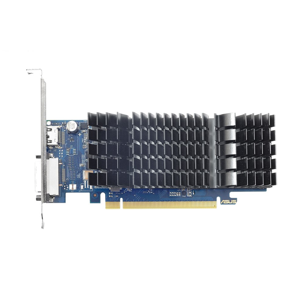 Видеокарта ASUS NVIDIA GeForce GT1030, 2Gb DDR5, 64bit, PCI-E, DVI, HDMI, Retail (GT1030-SL-2G-BRK)