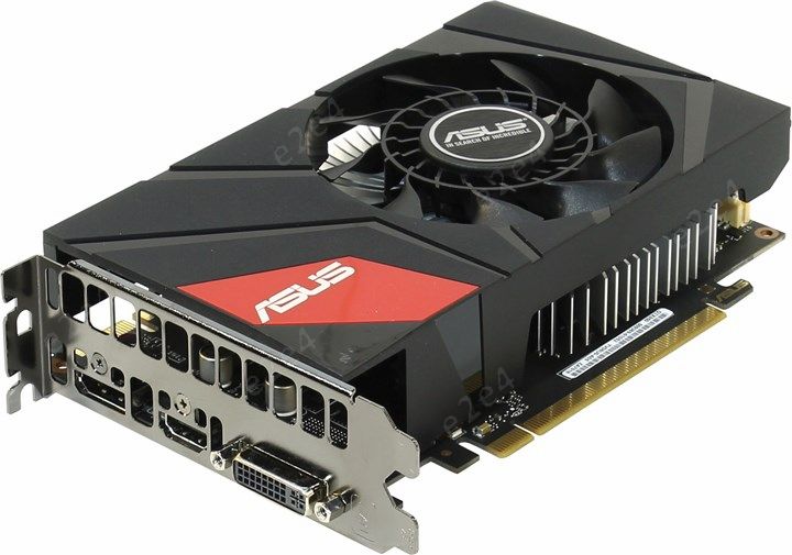 Видеокарта ASUS GeForce GTX950 2Gb DDR5, 128bit, PCI-E, DVI, HDMI, DP, Retail (GTX950-M-2GD5)