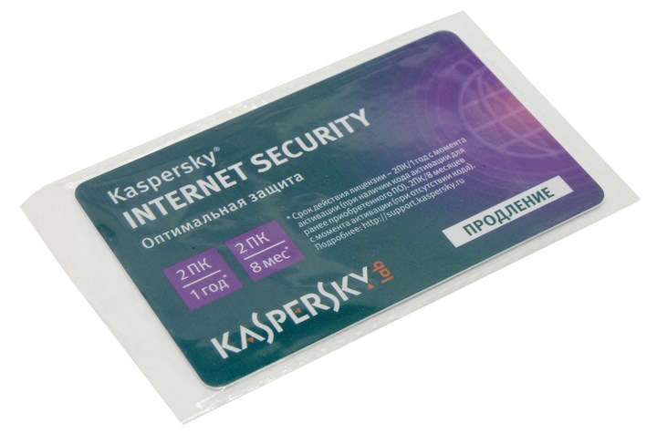 Антивирус Kaspersky Internet Security, продление, Russian, лицензий 1, 2 ПК, на 12 месяцев, пластиковая карта (KL1941ROBFR/KL1939ROBFR)