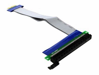 Адаптер райзер (RiserCard) PCI-Ex1(M)/PCI-Ex16(F), Espada (PCIEX1-X16rc), цвет серый