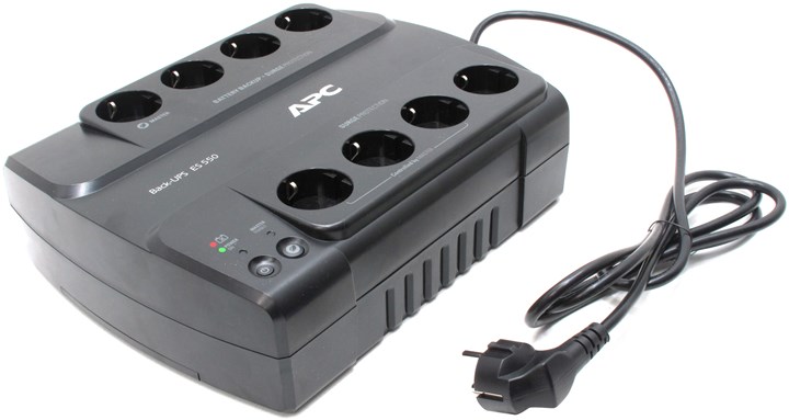 

ИБП APC Back-UPS ES, 550VA, 330W, EURO, черный (BE550G-RS), Back-UPS ES