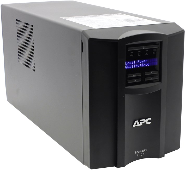 ИБП APC Smart-UPS, 1000 В·А, 700 Вт, черный
