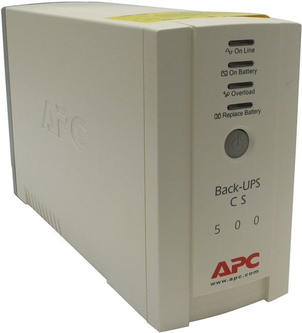 ИБП APC Back-UPS CS, 500 VA, 300 Вт, серый