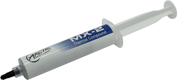 

Термопаста Arctic Cooling MX-2, 5.6 Вт/м*К, шприц, 65г, белый (ORACO-MX20101-BL), MX-2
