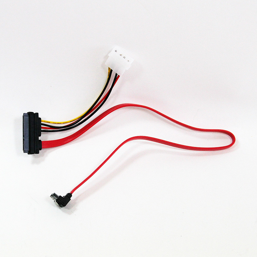 

Кабель VCOM molex+SATA-SATA 3.0, прямой/угловой, 45 см (VHC7702)