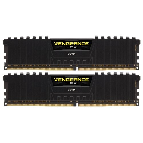 

Комплект памяти DDR4 DIMM 16Gb (2x8Gb), 2666MHz, CL16, 1.2V Corsair Vengeance LPX (CMK16GX4M2Z2666C16), CMK16GX4M2Z2666C16