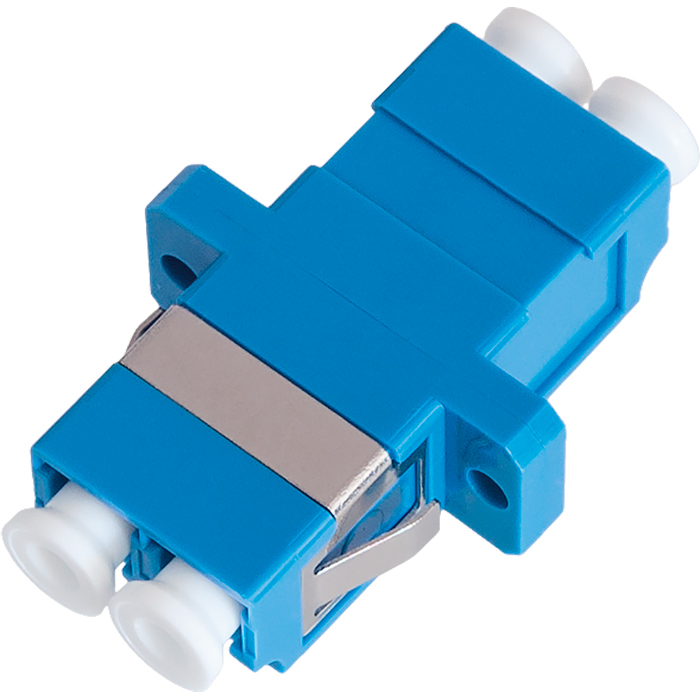 Адаптер оптический NIKOMAX соединительный, одномодовый 9/125мкм, LC/UPC-LC/UPC, двойной, пластиковый, синий (2шт) (NMF-OA2SM-LCU-LCU-2)