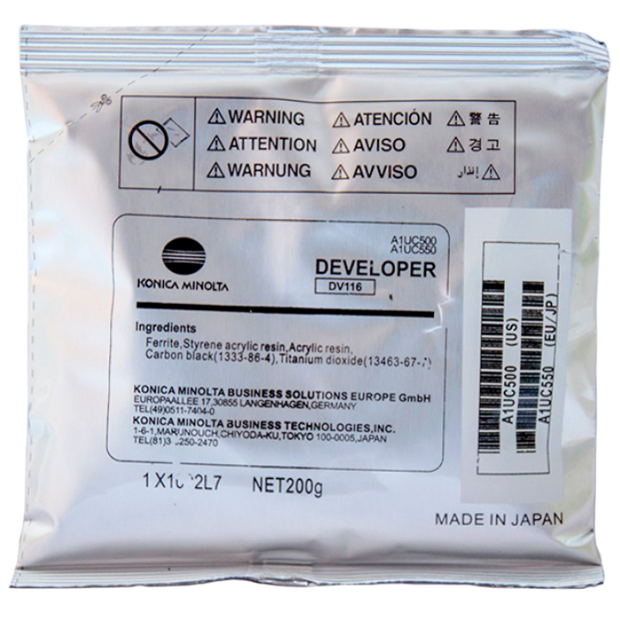 Девелопер Konica Minolta DV-116, 55000 страниц, черный
