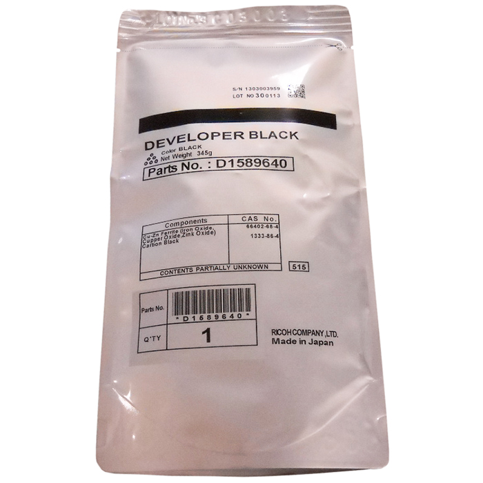 

Девелопер Ricoh тип К для Ricoh Aficio MP2001/2001L/2001SP/2501L/2501SP 60000стр (D1589640), Черный, D1589640