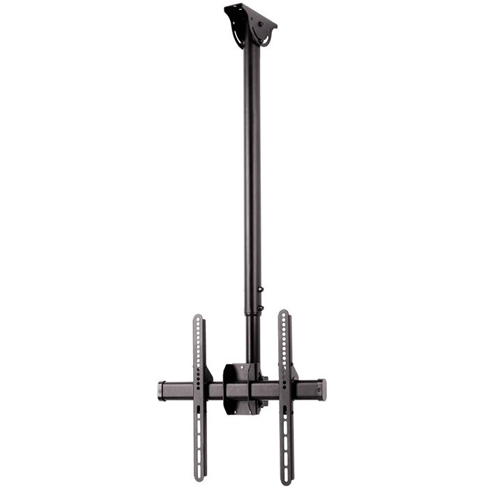 

Кронштейн для TV/монитора HAMA H-118655, 32"-65", VESA 200x200 - 400x400, вес до 50кг, потолочный, черный (00118655), H-118655
