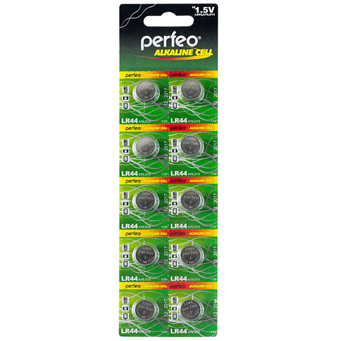 

Батарея Perfeo AG13 (357A) LR44, 1.5V 10шт, Серебристый