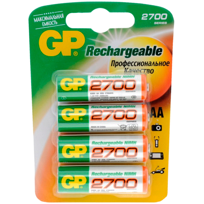 Аккумуляторы аа gp. Аккумулятор GP AA 2700 Series 1.2 v NIMH-2700mah (270aahc). Аккумуляторная батарейка GP 270aahc. Аккумулятор GP 270aahc 1.2v 2700mah. Аккумулятор GP 270aahc 2700.