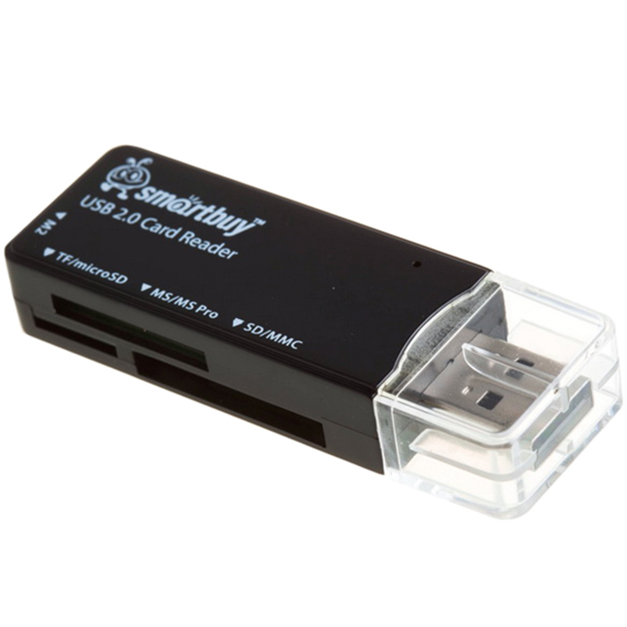 

Картридер Smartbuy внешний, мультиформатный, USB 2.0, черный (SBR-749-K), SBR-749-K