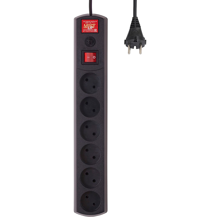 

Сетевой фильтр Most Lite LR, 6-розеток, 3 м, черный (LR 6-3-Ч), Lite LR