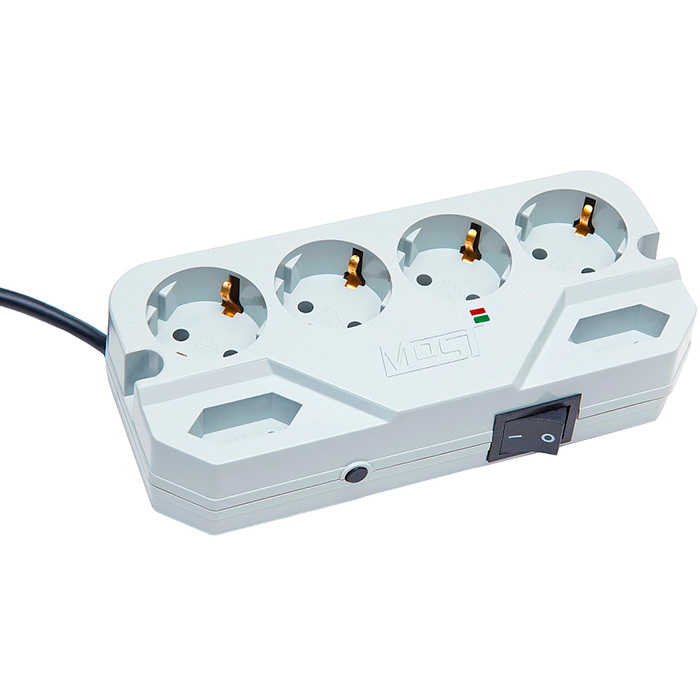 

Сетевой фильтр Most Compact, 6-розеток, 5 м, белый (CHV 5M WH), Compact