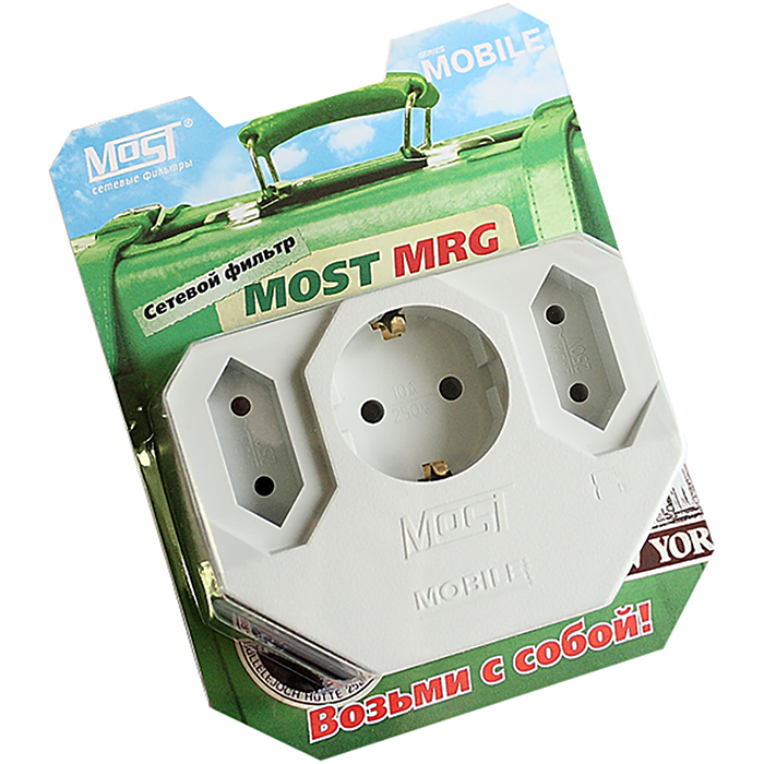 

Сетевой фильтр Most Mobile MRG, 3-розетки, белый (MRG WH), Mobile MRG