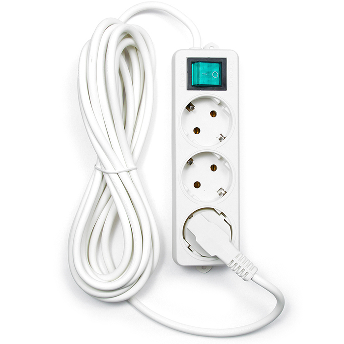 

Удлинитель Гарнизон EL-NB-G3-W-5, 3-розетки, 5м, белый (09515), EL-NB-G3-W-5