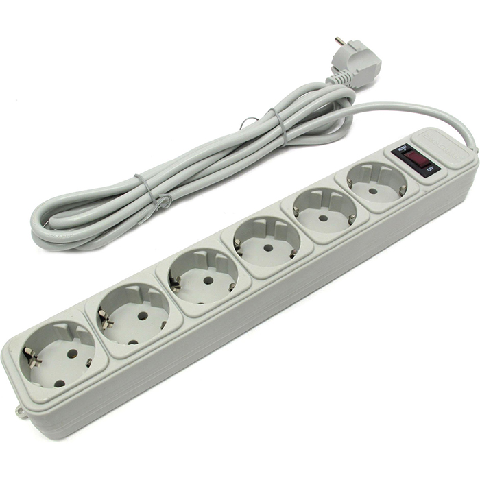 Сетевой фильтр ExeGate SP-6-3W, 6-розеток, 3 м, белый