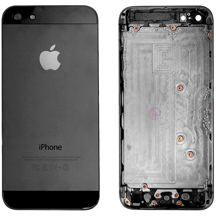 Задняя панель для смартфона Apple iPhone 5, A+. Цвет черный (TOP-iP5-BC-B)