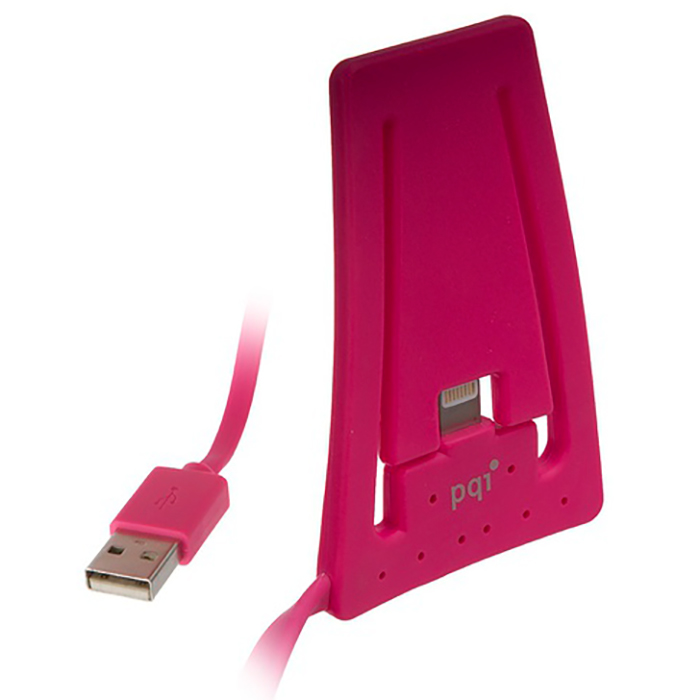 Подставка для зарядки iphone с USB на Lightning PQI. PQI флешка розовая. Подставка для флешек. Розовая зарядка для айфона.