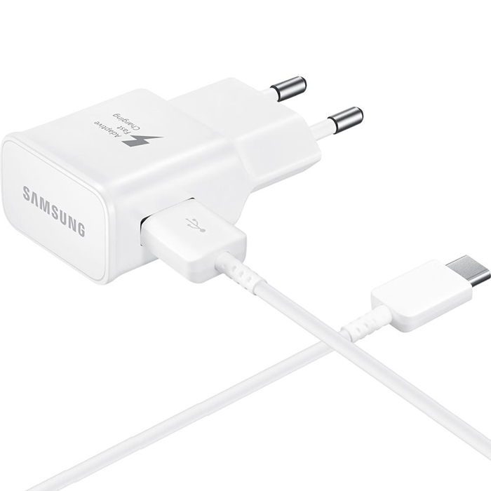 

Зарядное устройство Samsung EP-TA20EWECGRU 2000 мА, 5В, USB, type-C, универсальное, Белый, EP-TA20EWECGRU