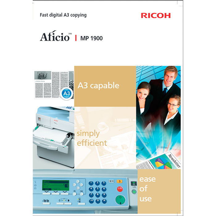 Инструкция пользователя Ricoh Aficio MP 1900 Русская Тип OI1900RU 966651 80₽