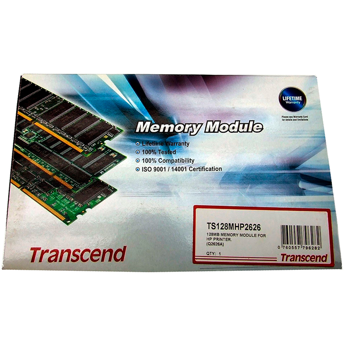 

Память Transcend 128Mb для LJ 9050 Series (TS128MHP2626)