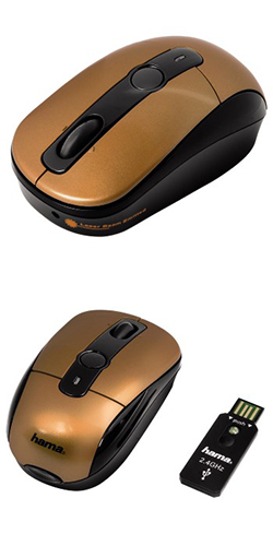 Hama M920 Wireless Optical Presenter Mouse Yellow-Black USB