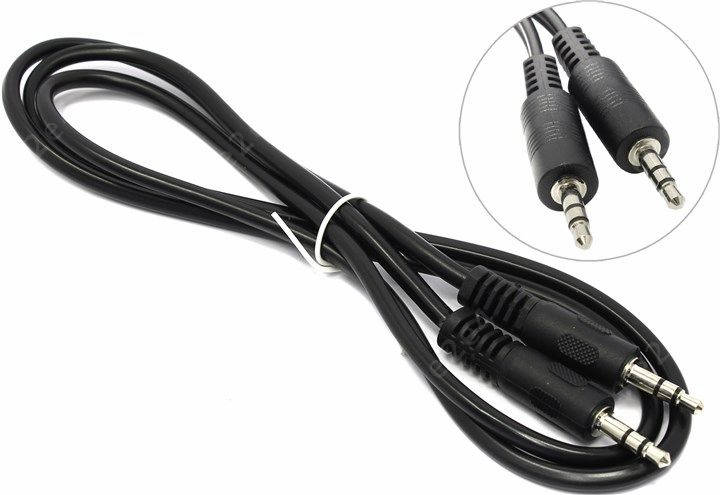 

Кабель соединительный 5bites Jack 3.5-Jack 3.5, 1м, черный (AC35J-010M)