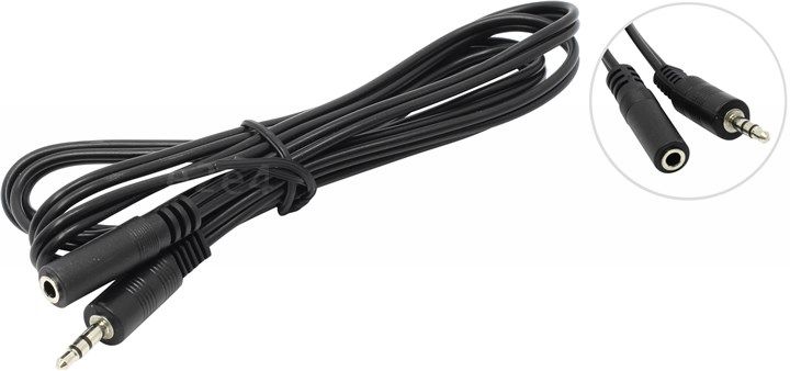 

Кабель соединительный 5bites Jack 3.5-Jack 3.5(f), 1.5м, черный (AC35J-015F)